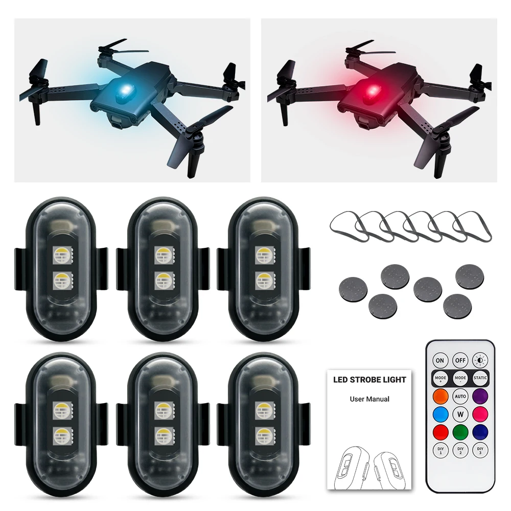 Стробоскоп для мотоцикла, RGB  – обзор и цена Drone Strobe Light