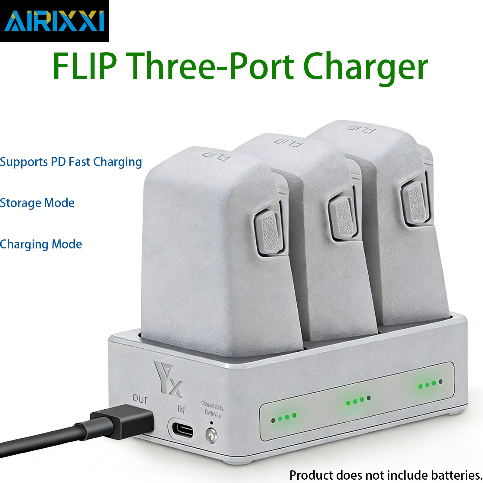 Новый 3-портовый зарядный хаб  – обзор и цена Drone Charging Hub